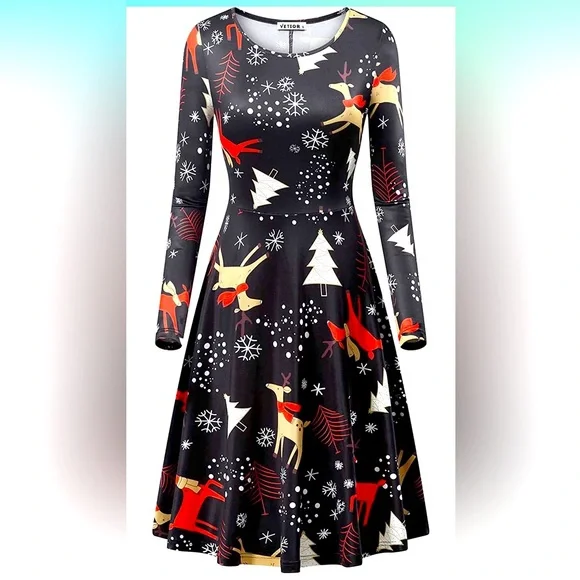 white christmas dresses Santa Spinner Dress: Women's Christmas Outfits main image 0